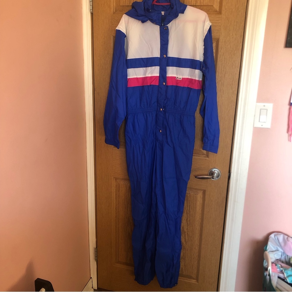 K-Way Blue and White Women's Jacket